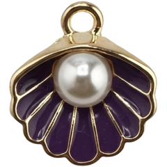 Purple Oyster Pearl Charm