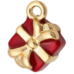 Red Christmas Gift Box Charm