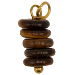 Five Stone Charm Brown