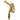 Gold Cleaver Charm