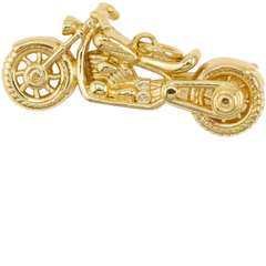 Gold Motorcycle Charm
