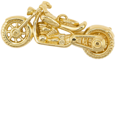 Gold Motorcycle Charm
