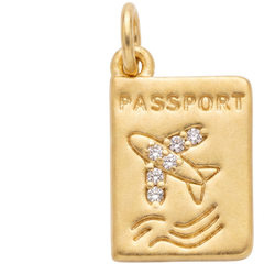 Gold Passport Charm