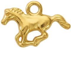Golden Horse Charm Pendant