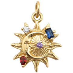 Sunburst Eclipse Charm Pendant