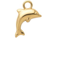 Tiny Dolphin Charm Pendant