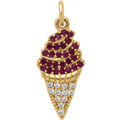 Raspberry Ice Cream Charm