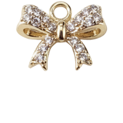 Ribbon Bow Charm Pendant