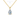 Radiant Drop Solitaire Necklace