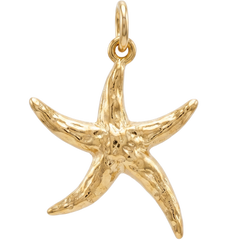 Gold Starfish Charm