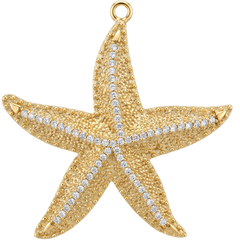 Gold Starfish Charm