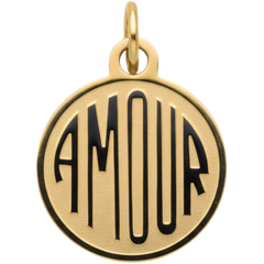 Amour Disc Charm Pendant
