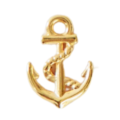 Golden Anchor Charm