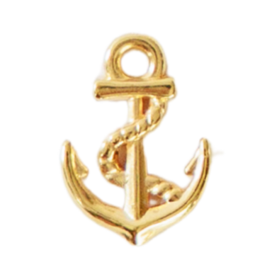 Golden Anchor Charm