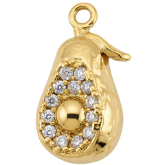 Golden Avocado Charm