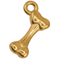 Golden Bone Charm Pendant
