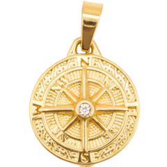 Golden Compass Charm