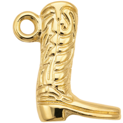 Golden Cowgirl Boot Charm