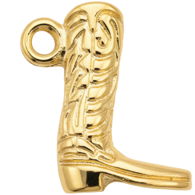 Golden Cowgirl Boot Charm