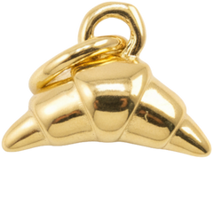 Golden Croissant Charm