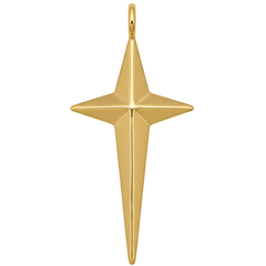 Golden North Star Charm