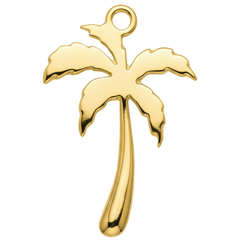 Golden Palm Tree Charm