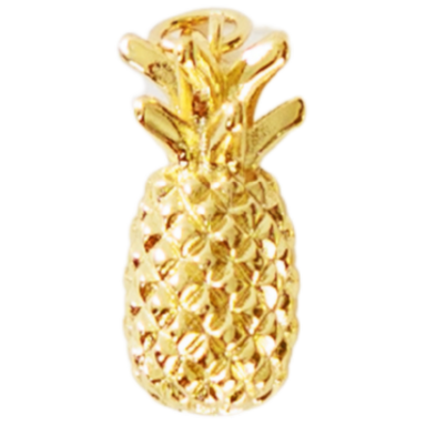 Golden Pineapple Charm