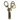 Golden Scissors Charm