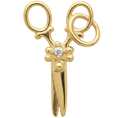 Golden Scissors Charm
