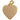 Golden Pave Heart Charm