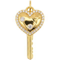 Key of Heart Charm