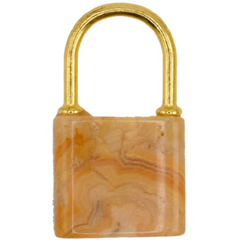Lock Charm Brown