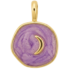 Lavender Moon Coin Charm