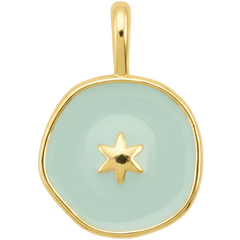 Aqua Star Coin Charm