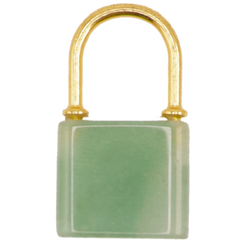 Lock Charm Mint Green
