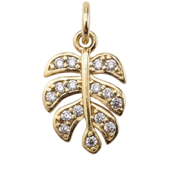 Monstera Leaf Charm