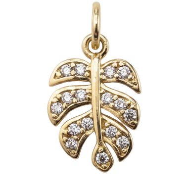 Monstera Leaf Charm