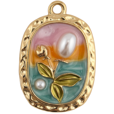 Pearl Bloom Charm Pendant