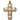 Pearl Dots Cross Charm