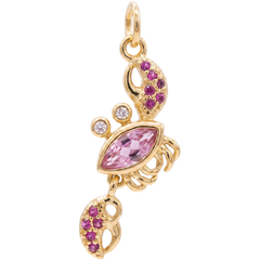Pink Baby Crab Charm