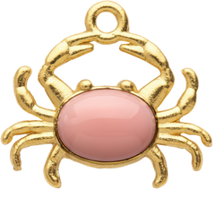 Pink Crab Charm