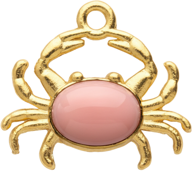 Pink Crab Charm
