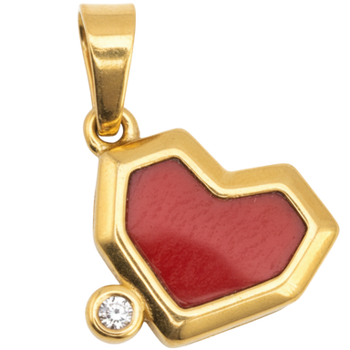 Pixel Heart Charm
