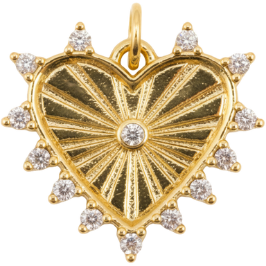 Radiant Heart Charm Pendant