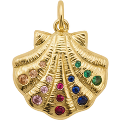 Rainbow Shell Charm