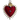 Red Sacred Heart Charm