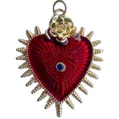 Red Sacred Heart Charm