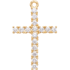 Crystal Cross Charm