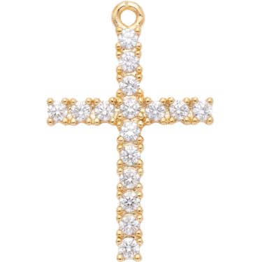 Crystal Cross Charm