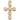 Shiny Pearl Cross Charm